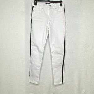 Banana Republic Tuxedo Striped Mid Rise Skinny